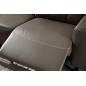 Canapé d'angle relax en cuir de buffle italien de luxe avec 2 relax électriques, 7/8 places, MONTE CARLO, couleur moka, angle ga