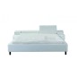 Lit en cuir italien de luxe ATHENA, blanc, 140x190