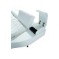 Lit en cuir italien de luxe ATHENA, chocolat et beige, 160x200