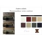 1er paiement de la commande canapé d'angle convertible encuir buffle italien 5 places, allure, couleur personnalisée, angle gauc