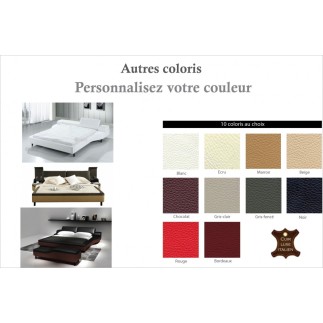 Lit en cuir italien de luxe ATHENA, personnalisé