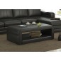 Table basse en cuir pour le modèle ROMANA, ROMANATABL, noir