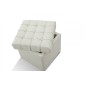 Pouf-coffre de rangement de qualité supérieure CAPITO, blanc