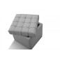 Pouf-coffre de rangement de qualité supérieure CAPITO, gris clair
