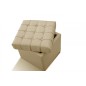 Pouf-coffre de rangement de qualité supérieure CAPITO, beige