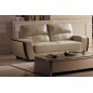 Canapé 3 places en cuir italien buffle RAVENA, beige