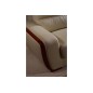 Canapé 2 places en cuir italien buffle RAVENA, beige