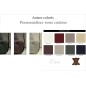 Canapé 2 places en cuir italien buffle RAVENA, couleur personnalisée