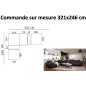 - Canapé d'angle relax FABRICATION SPECIALE PERSONNALISEE SUR MESURE en cuir de buffle italien de luxe avec 2 relax électriques, - Canapé d'angle relax FABRICATION SPECIALE PERSONNALISEE SUR MESURE en cuir de buffle italien de luxe avec 2 relax électriques,