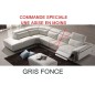 Solde de paiement COMMANDE PERSONNALISEE SUR MESURE SUR DEMANDE DU CLIENT, Canapé d'angle relax en cuir buffle italien, de luxe