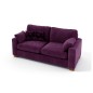 Canapé 2 places convertible en tissu de qualité COSY, violet.