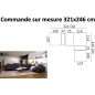 Solde de paiement de la commande, canapé d'angle relax fabrication speciale personnalisee sur mesure cuir buffle italien de luxe