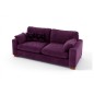 Canapé 3 places en tissu de qualité COSY, violet.