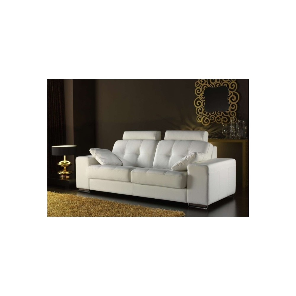 Solde de commande : Canapé PALM BEACH, 3 places en cuir haut de gamme italien Vénésetti , 6x sans frais, total 1067 €