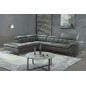 Paiement du solde de la commande xq8f02190009, canapé d'angle en cuir de buffle italien de luxe 5/6 places vida, gris foncé, ang