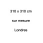 1er paiement de la commande sur mesure: Canapé d'angle en cuir buffle italien de luxe LONDRES blanc (pas blanc neige) sur mesure