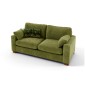 Canapé 2 places convertible en tissu de qualité COSY, vert, Vert olive