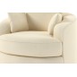 Fauteuil 1 place PIVOTANT en tissu de qualité SWITY, ivoire