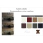 Solde de paiement de la commande : Canapé d'angle convertible en cuir buffle italien 5 places, allure, couleur personnalisée, an