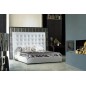 Lit en cuir italien de luxe DODO, blanc, 160x200