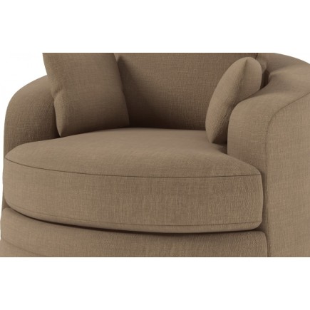Fauteuil 1 place PIVOTANT en tissu de qualité SWITY, beige