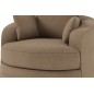 Fauteuil 1 place PIVOTANT en tissu de qualité SWITY, beige