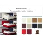 Lit design en cuir italien de luxe SILVER, couleur personnalisée, 160x200