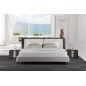 Lit design en cuir et tissu de luxe ASTRA, choisissez la couleur et le tissu, 180x200, Personnalisé