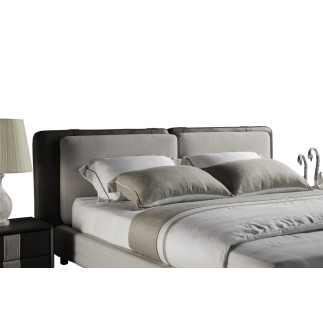 Lit design en cuir et tissu de luxe ASTRA, choisissez la couleur et le tissu, 180x200