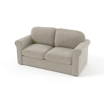 Canapé 2 places en tissu de qualité NIKOS, beige