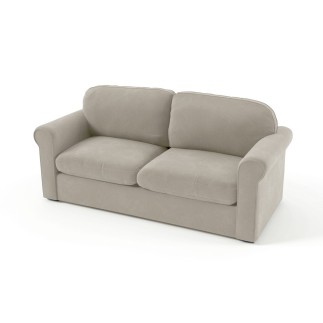 Canapé 3 places en tissu de qualité NIKOS, beige