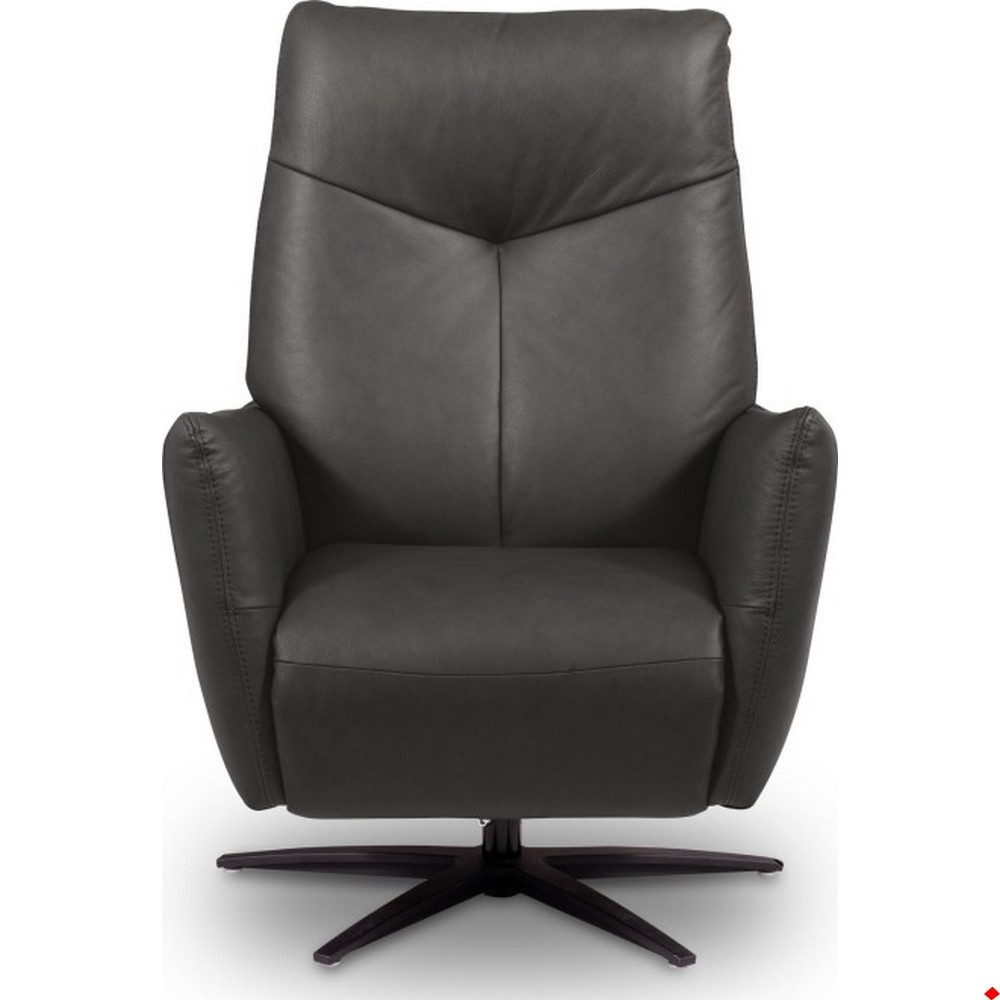 Fauteuil relax électrique en 100% tout cuir épais luxe italien, couleur stone, CLAUDIO, 2 moteurs Fauteuil relax électrique en 100% tout cuir épais luxe italien, couleur stone, CLAUDIO, 2 moteurs