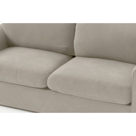 Canapé 3 places en tissu de qualité NIKOS, beige
