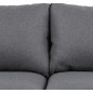 Canapé 3 places en tissu de qualité CAROLE, gris foncé, Gris anthracite
