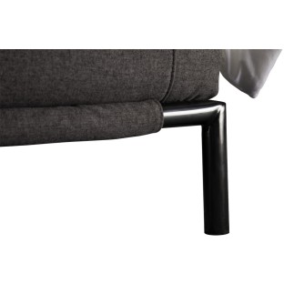 Lit design en tissu de luxe ALVESA, couleur chocolat n°06, 140x190
