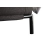 Lit design en tissu de luxe ALVESA, couleur chocolat n°06, 140x190
