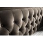 Lit design en tissu de luxe MARTA, couleur chocolat n°06, 180x200