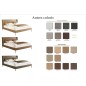 Lit design en tissu de luxe MARTA, choix de la couleur, 140x190, Autre couleur