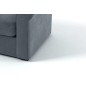 Fauteuil 1 place en tissu de qualité NIKOS, gris-bleu.