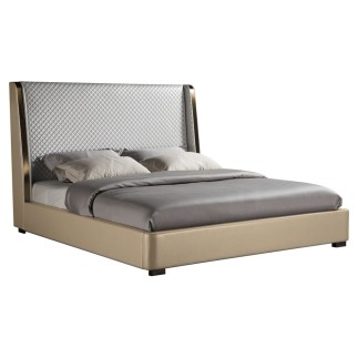 Lit design de luxe PERFECTO, avec sommier à lattes, couleur personnalisée, 140x190