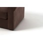 Fauteuil 1 place en tissu de qualité NIKOS, chocolat.