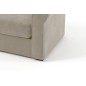 Fauteuil 1 place en tissu de qualité NIKOS, beige.