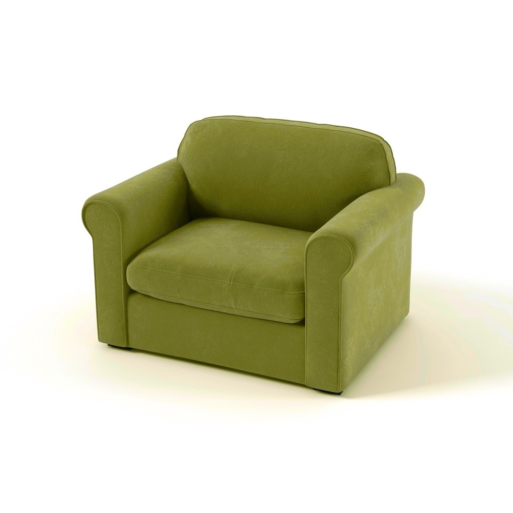 Fauteuil 1 place en tissu de qualité NIKOS, vert-olive.
