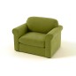 Fauteuil 1 place en tissu de qualité NIKOS, vert-olive.
