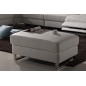 Grand pouf Relaxino en cuir de buffle (gamme de cuir de buffle), blanc