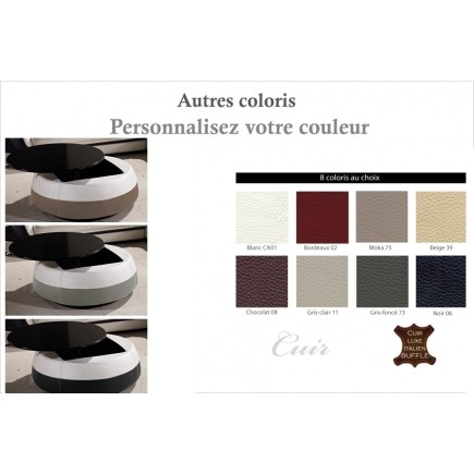 Table basse design de qualité, couleurs personnalisées, GENETO