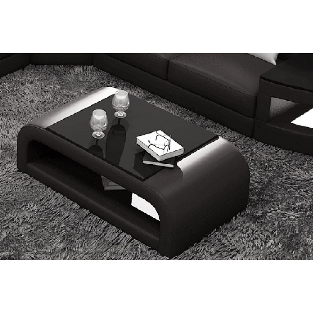 Table basse design JERSEY, noire