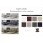 Canapé d'angle avec 2 relax électriques en cuir de buffle italien de luxe, 8 places MONACO, POUF OFFERT, couleur personnalisée,