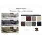 Canapé d'angle avec 2 relax électriques en cuir de buffle italien de luxe, 8 places MONACO, POUF OFFERT, couleur personnalisée,
