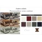1er paiement de la commande : Canapé d'angle en cuir buffle italien de luxe 8/9 places giant, couleur personnalisée: Choix de la